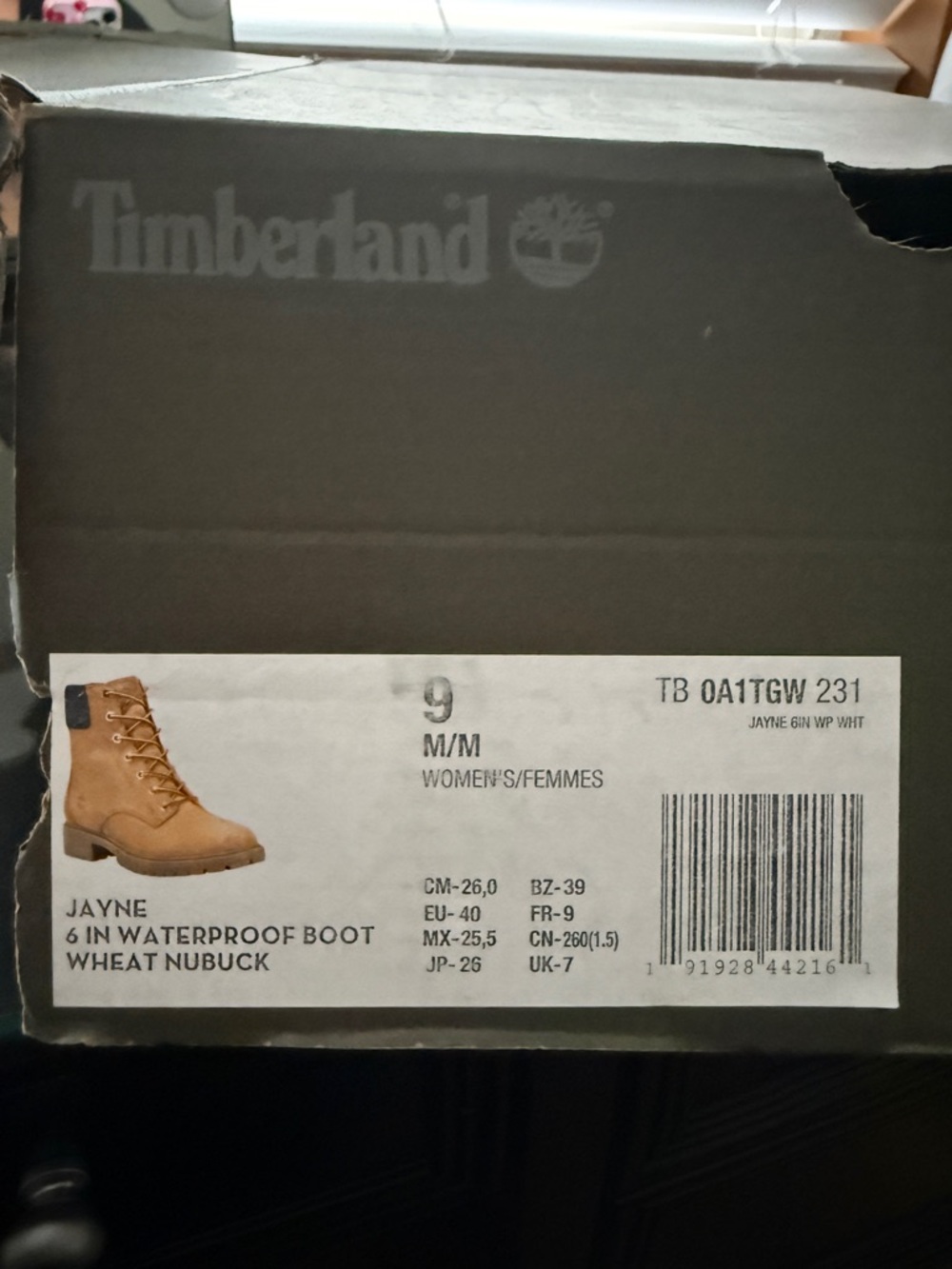 Timberland Wheat Nubuck Lace-Up 6-In Waterproof Women's Boot